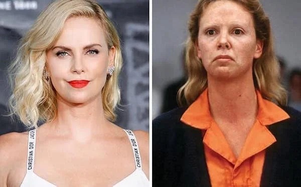 Actors before and after make up - charlize theron monster - Christian Dior Jar Christian Dior