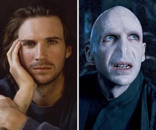 Actors before and after make up - ralph fiennes voldemort