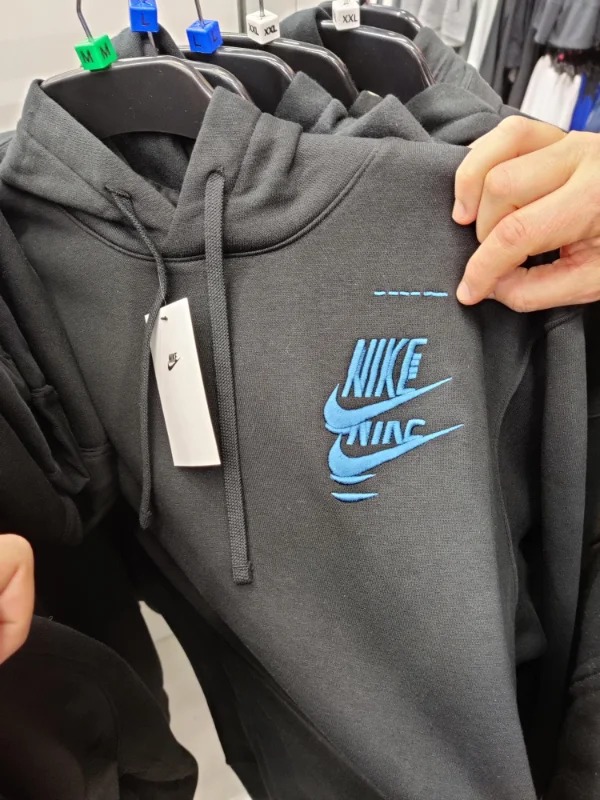 “A Nike sewing error on a $100 hoodie”