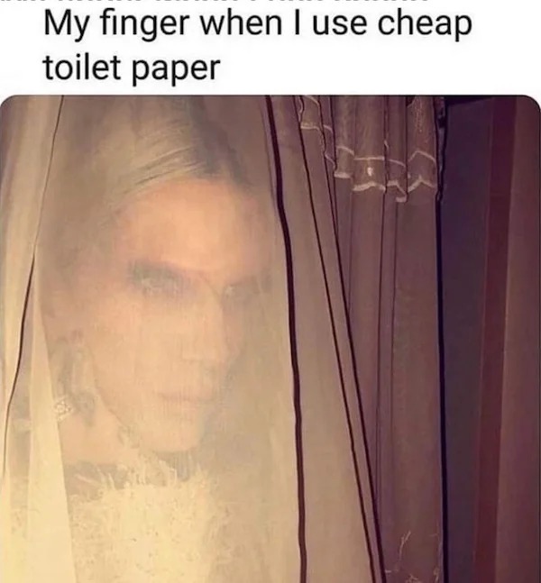 memes that speak the truth - my finger when i use cheap toilet paper meme - My finger when I use cheap toilet paper