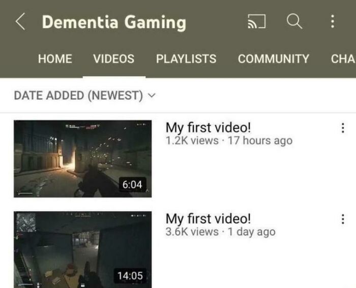 the perfect usernames - dementia gaming -