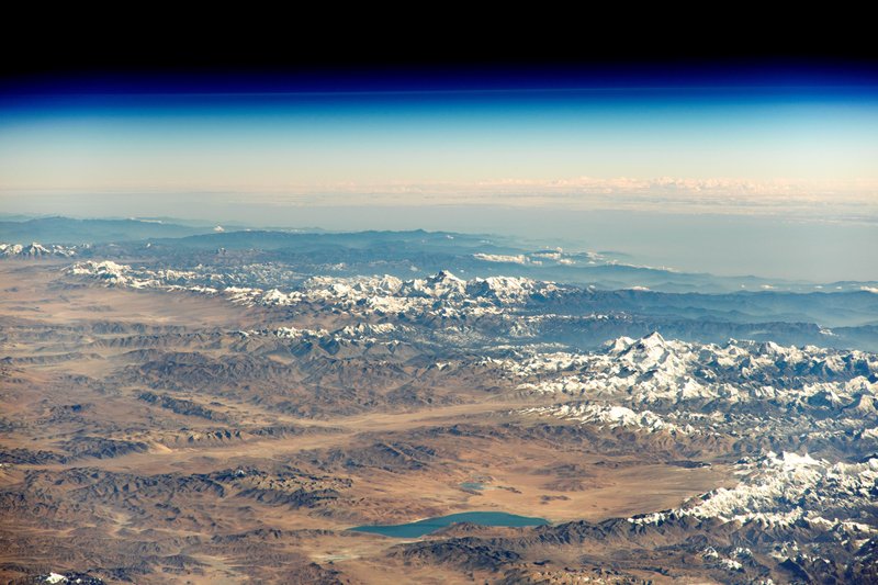 alternate angles of thigns - nasa himalayas from space