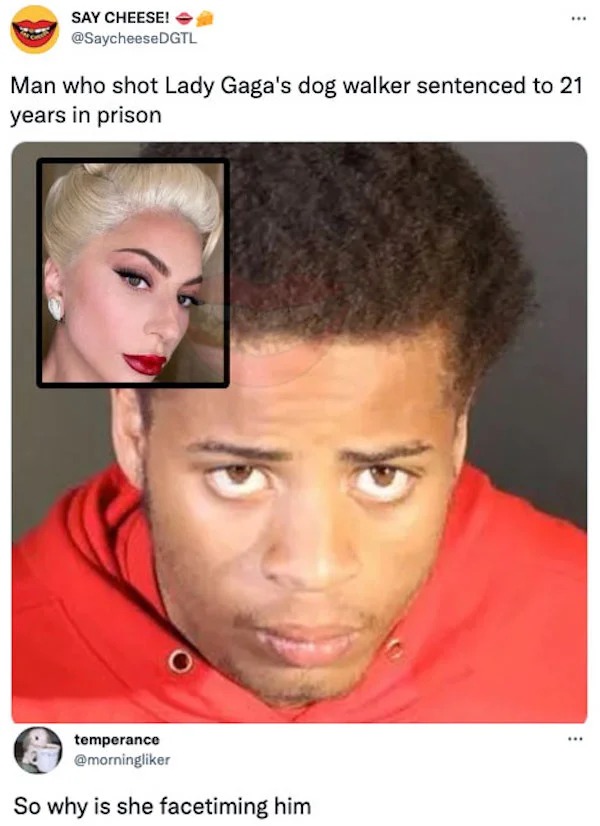 Internet Responses - james howard jackson - Say Cheese! Man who shot Lady Gaga's dog walker sentenced to 21 years in prison temperance So why is she facetiming him ...