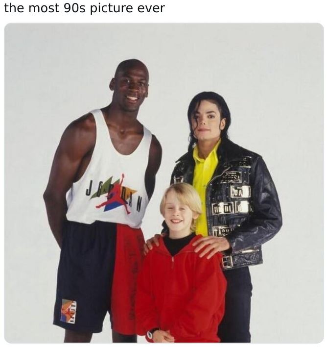 Historical pictures - mj and mj - the most 90s picture ever
