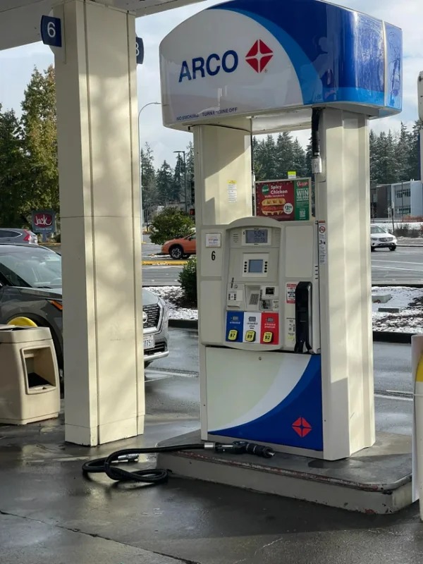 “Drove off with the pump still in my car today. Went in and told the staff. “Most people drive away will take you information down”. 450$ later”