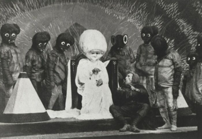 wtf pics from history - first men in the moon 1919 - 0 Mex