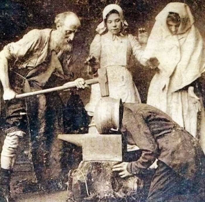 wtf pics from history - treatment for headache in 1890