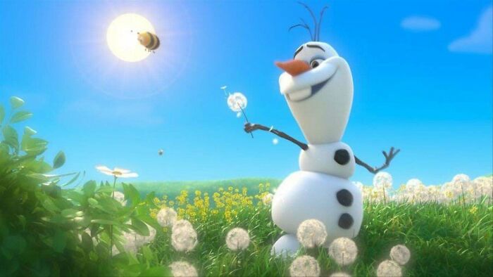 interesting facts in movies - olaf in summer