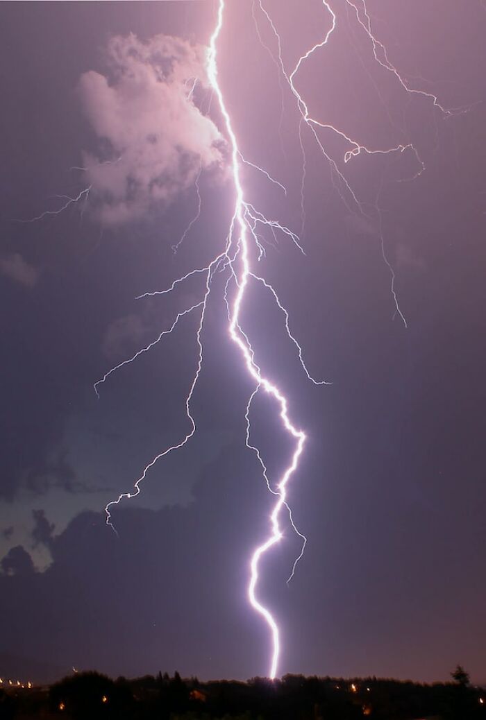 Don’t remember where I learned it, but the air begins to smell like ozone before lightning strikes, so if the air starts smelling kind of like chlorine during a storm, it means lightning might be about to hit the area you are standing in