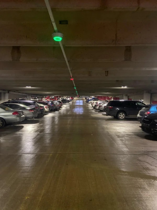 “The Mall of America parking ramps have parking availability lights to let people know if there’s a spot available.”