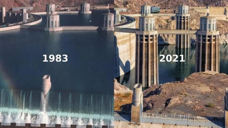 Lake Mead, Nevada – then and now