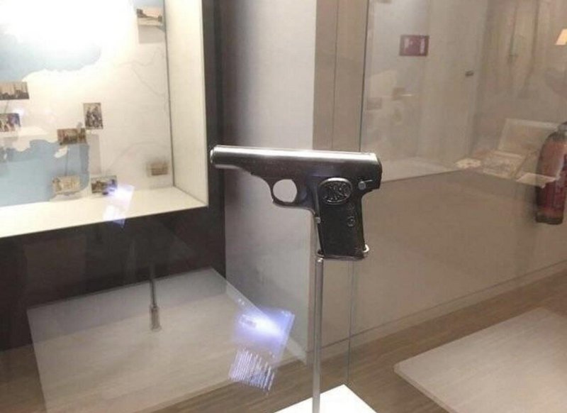 The pistol that shot and killed Archduke Franz Ferdinand in 1914 sparking World War I.