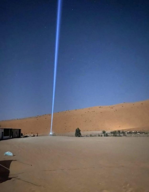 Insiab, a Libyan solar company, has constructed solar-powered water wells equipped with laser beacons in the Libyan Desert to guide travelers and lost people to water sources.