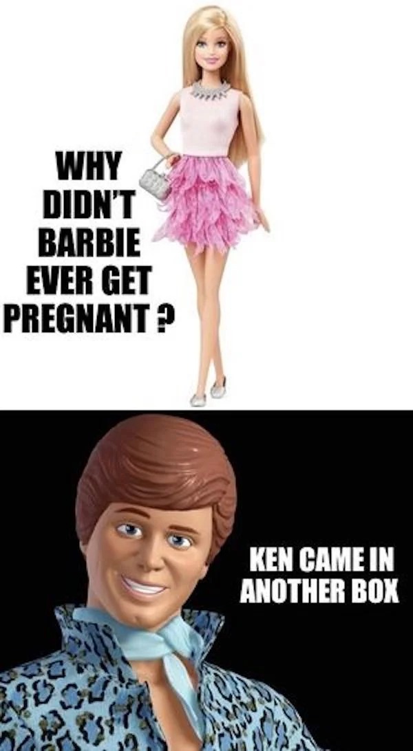 ken doll - Why Didn'T Barbie Ever Get Pregnant? Ken Came In Another Box