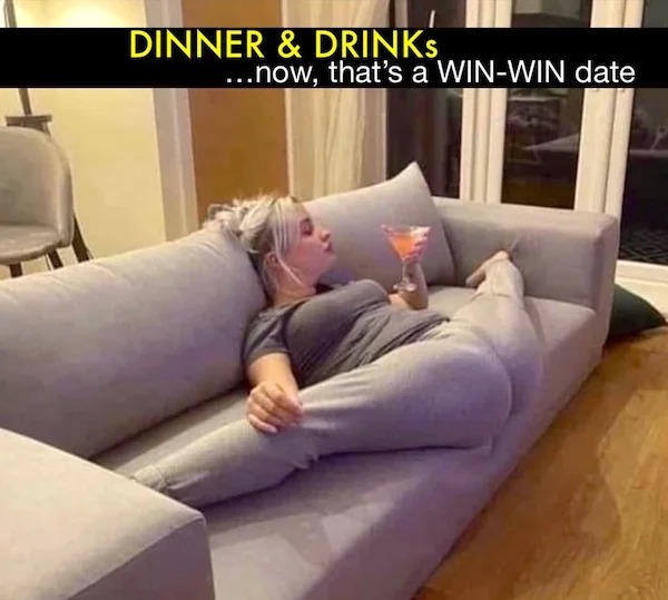 couch - Dinner & Drinks ...now, that's a WinWin date