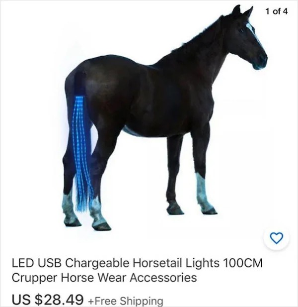 Insane Things That Sold Online - Chargeable Horsetail Lights