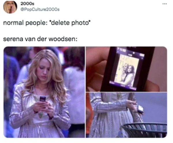 the funniest tweets of the year - gossip girl meme serena