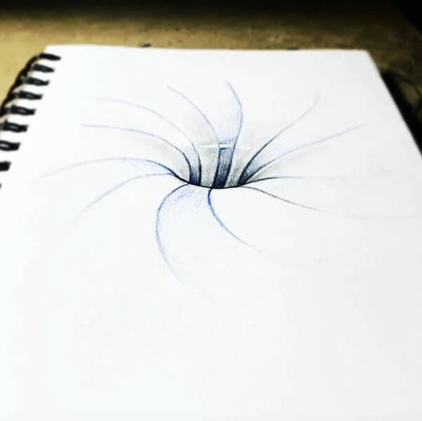 pics that make you look twice - hand drawn optical illusions