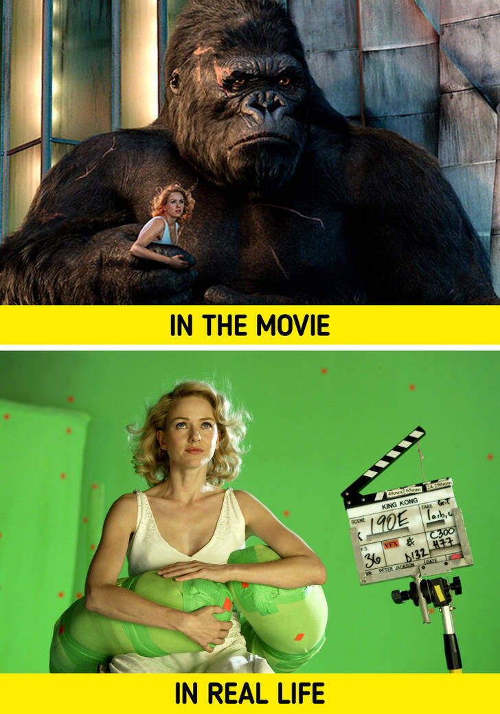 Behind-The-Scenes Photos - naomi watts king kong - In The Movie In Real Life Scene 190E Ps King Kong 36 Vex & larbie C300 177 D132 Date Peter Jackson
