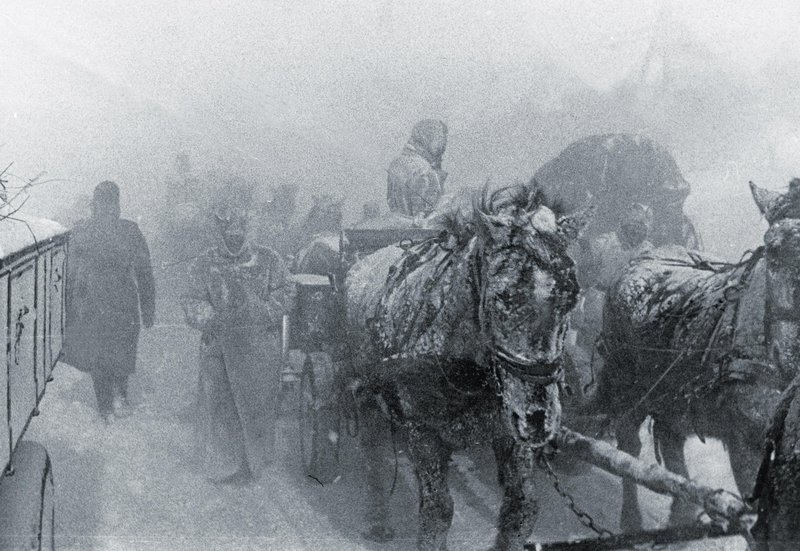 German supply train during Operation Barbarossa, Winter of 1941