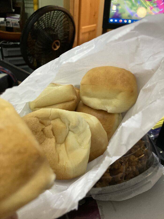 "Asked Texas Roadhouse For Some Extra Rolls With Meal And Side. They Gave Me A Whole Bag Full!"