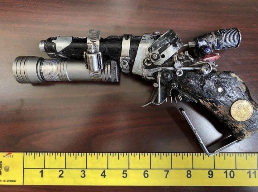 Police in Iowa seized this working firearm the dubbed the Smith and Methson.