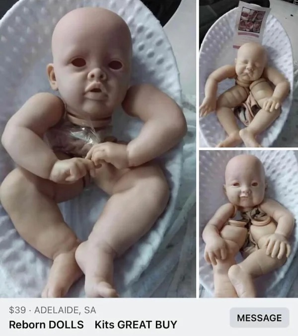 wtf ads - infant - $39 Adelaide, Sa Reborn Dolls Kits Great Buy Ind Message