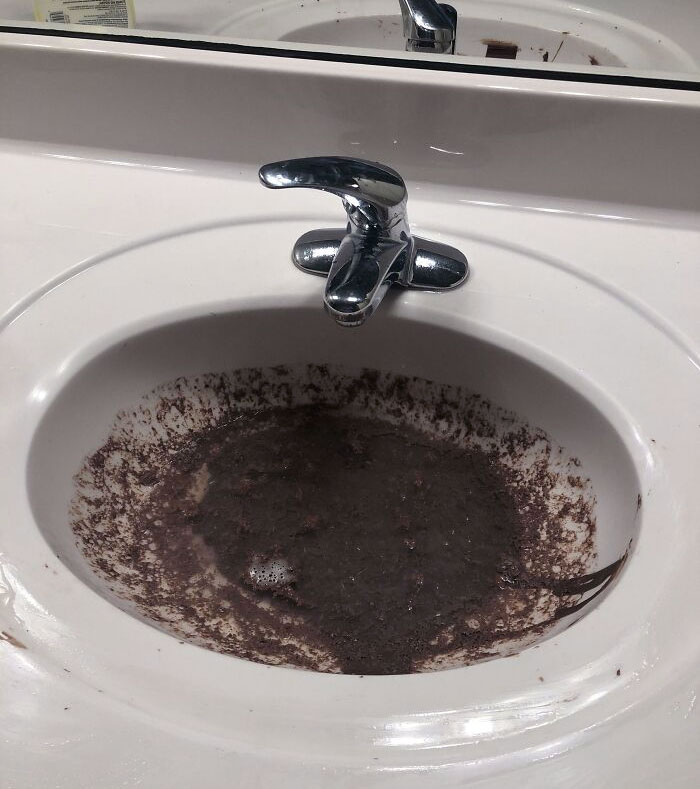 people having a bad day at work - sink