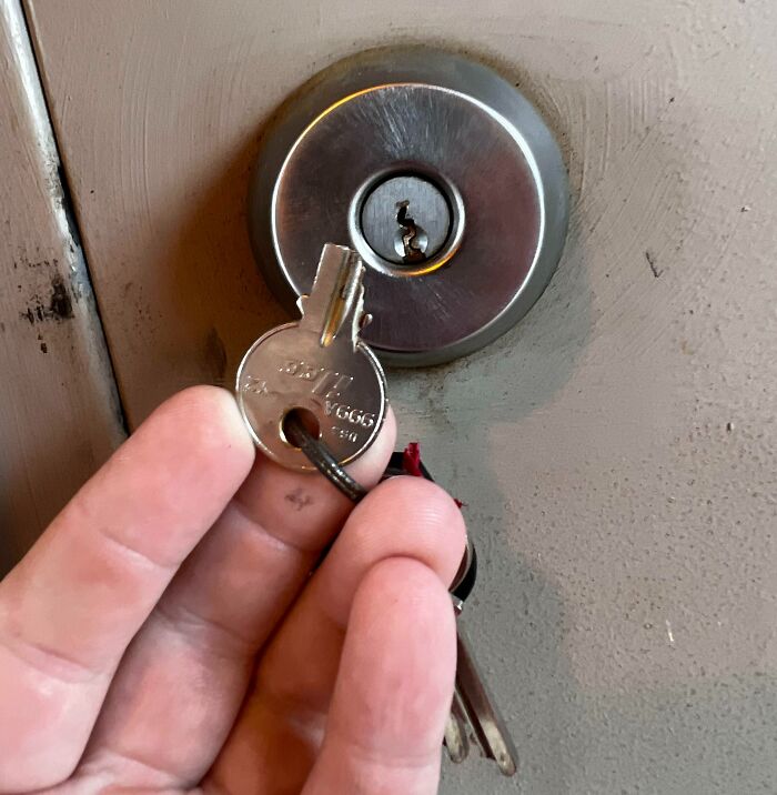 Key Broke Off Inside The Lock To A Very Important Work Door. Wonder How Much Trouble I Am In