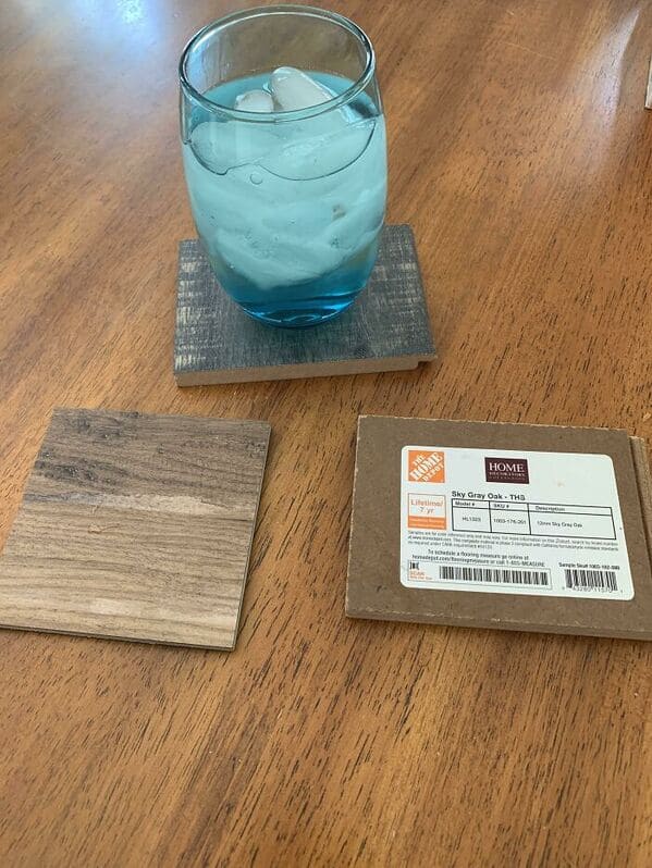 “If You’re Broke And Can’t Afford Coasters Grab Some Flooring Samples From Home Depot. They Are Free And Come In A Variety Of Colors And Finishes”