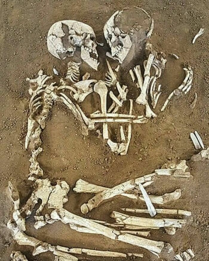The Lovers Of Valdaro Were Two 6,000-Years-Old Skeletons Who Appeared To Have Died In A Lover's Embrace, Face To Face With Their Arms And Legs Entwined