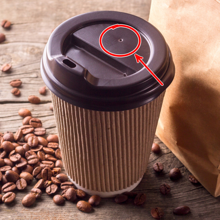 The right coffee lid should have a hole. Each time you take a sip from a paper coffee cup, the pressure inside it drops. As a result, the air starts to push the lid. The hole on the lid allows the air to go through it, and your coffee can come out from the main hole smoothly.