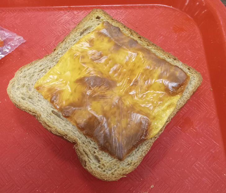’’This is what we got served for lunch today at school.’’