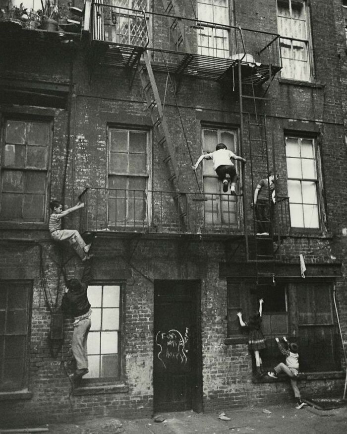 Kids Playing On The Lower East Side, New York, 1963.