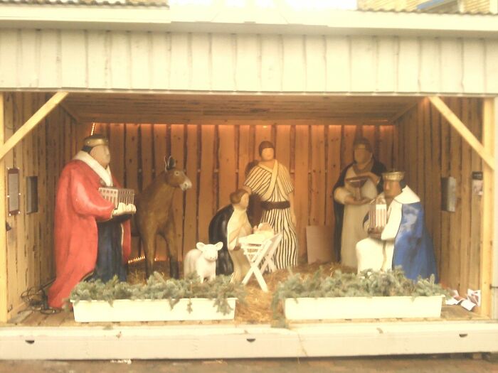 Public nativity scenes are often the victim of baby Jesus theft. Some churches have had to chain their baby Jesus down to deter theft while others have added GPS tracking to their baby Jesus.