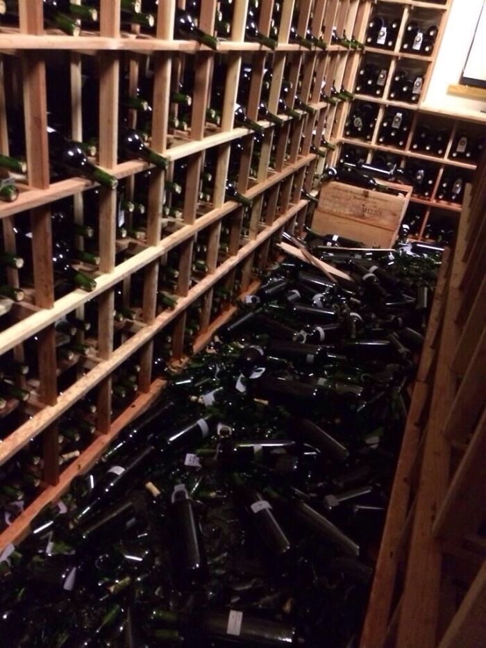 This Is What Happens When An Earthquake Hits Wine Country