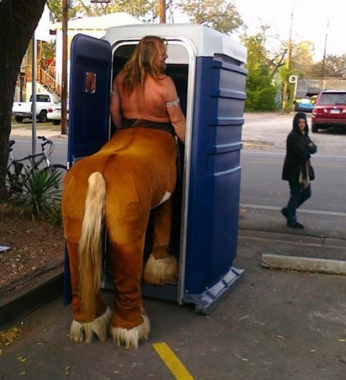 pics that prove people are weird - centaur pee