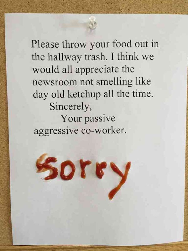 37 Passive Aggressive Office Notes.