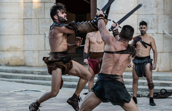 The image of Roman gladiators fighting to the death. While there were many exhibition fights in the arenas where the goal was death, these were not gladiator contests. Prisoners, and the condemned, were thrown out to fight to the death, but not real gladiators.Training a gladiator was an expensive, and lengthy, investment and having them die constantly would be bad for business.