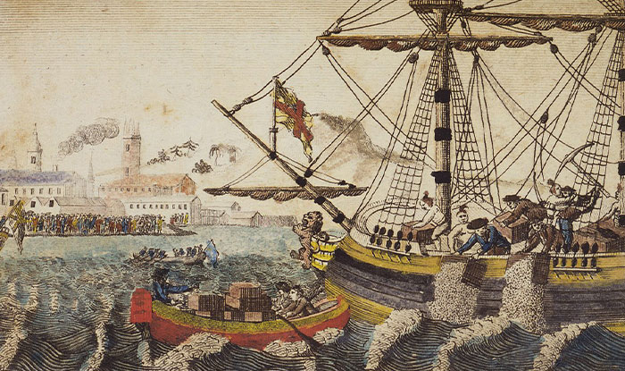 The Boston Tea party didn’t have some grand celebration, a lot of the colonists were confused and it’s recorded as one of Boston’s most quiet nights