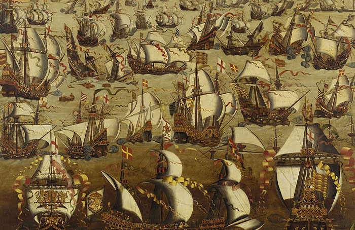 That the Spanish Armada was destroyed. They did lose 44 ships.... out of 137.....

And the British also didn't beat them off with a small force. Their navy was actually significantly larger with 197 ships since they were joined by the Dutch Republic.

A decisive defeat? Yes. A small English force overcoming and obliterating the might of the entire Spanish and Portuguese navy? No.