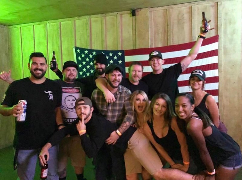 A group of friends took this photo at the Borderline Bar and Grill. Just a few minutes later, a gunman walked in and shot and killed 12 people. Two people in this photo died, including Telemachus Orfanos, who had survived the Las Vegas strip shooting a year before.