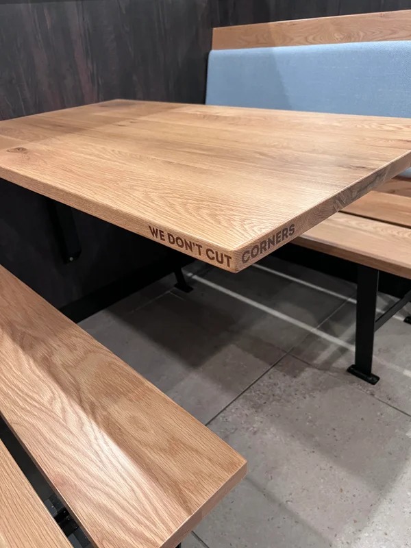 This table at a Wendy’s.