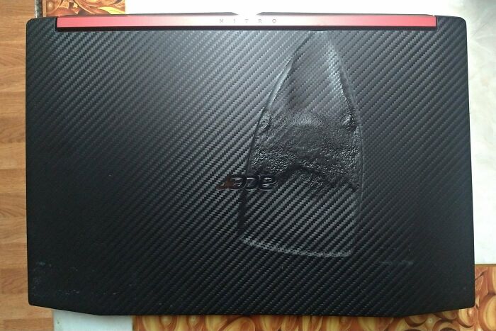 My Poor Girlfriend Woke Up To Her Laptop With A Hot Iron On Top Of It Courtesy Of Her Brother