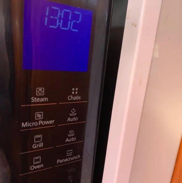 “this microwave has a “chaos” mode”