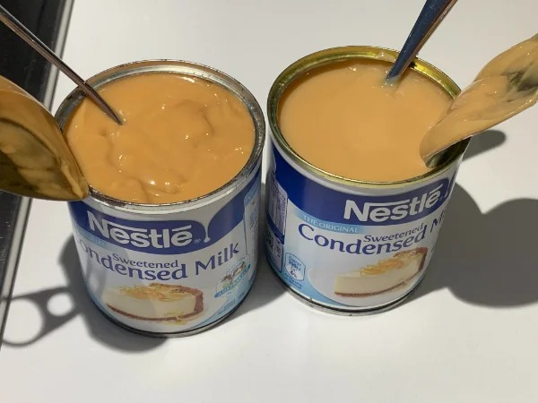 “Difference between 4 year old expired and 2 year old expired sweetened condensed milk.”