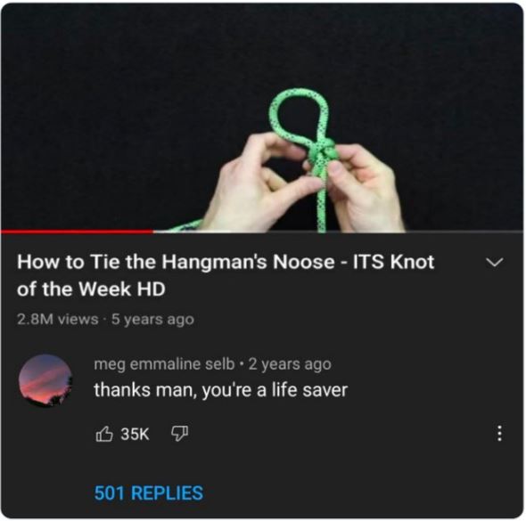 funny comments - How to Tie the Hangman's Noose Its Knot of the Week Hd 2.8M views 5 years ago Woche meg emmaline selb 2 years ago thanks man, you're a life saver 35K 501 Replies