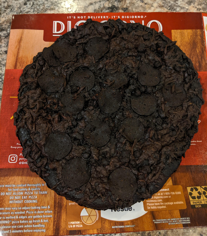 ’’It’s so badly burned, it looks like a double-chocolate brownie.’’