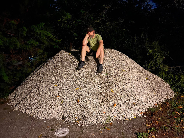 ’’I came home from work to find a few tons of gravel dumped in my driveway. No idea where it came from.’’