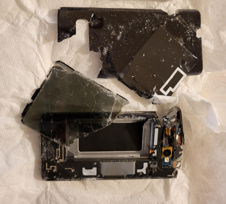 “Found my phone with the snowblower. How much rice do I need to fix this?”